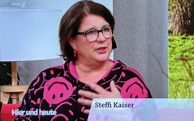 Steffi-Zora Kaiser zu Gast am Weltglückstag bei WDR Hier und heute